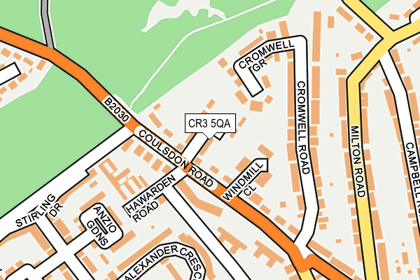 CR3 5QA map - OS OpenMap – Local (Ordnance Survey)