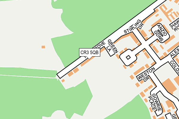 CR3 5QB map - OS OpenMap – Local (Ordnance Survey)