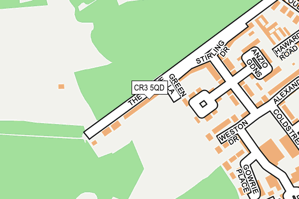 CR3 5QD map - OS OpenMap – Local (Ordnance Survey)