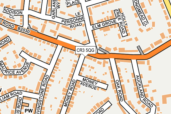 CR3 5QG map - OS OpenMap – Local (Ordnance Survey)