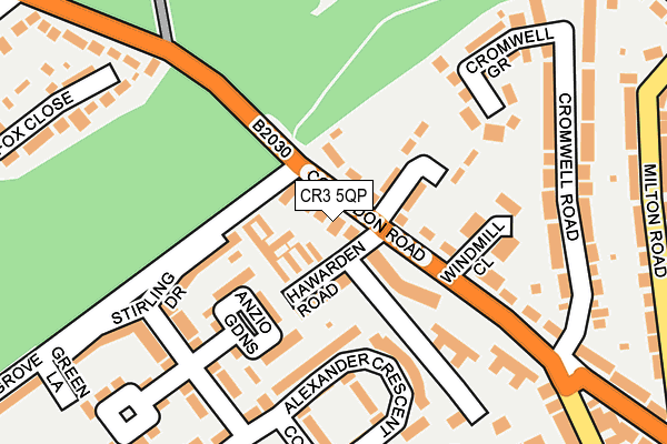 CR3 5QP map - OS OpenMap – Local (Ordnance Survey)