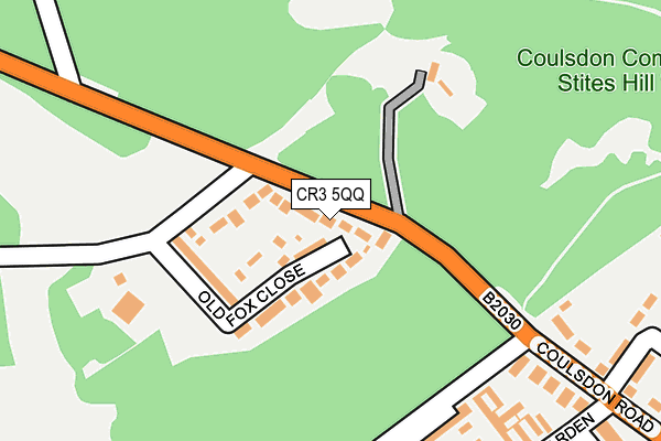 CR3 5QQ map - OS OpenMap – Local (Ordnance Survey)