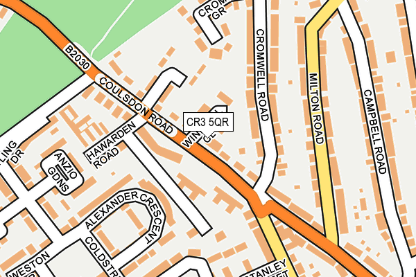 CR3 5QR map - OS OpenMap – Local (Ordnance Survey)