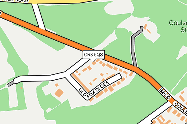 CR3 5QS map - OS OpenMap – Local (Ordnance Survey)