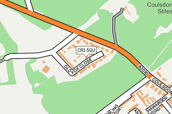 CR3 5QU map - OS OpenMap – Local (Ordnance Survey)