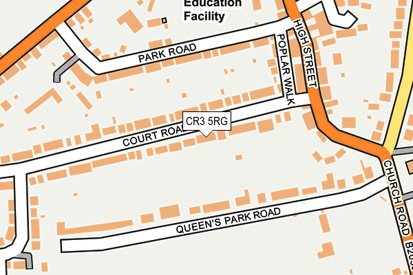 CR3 5RG map - OS OpenMap – Local (Ordnance Survey)