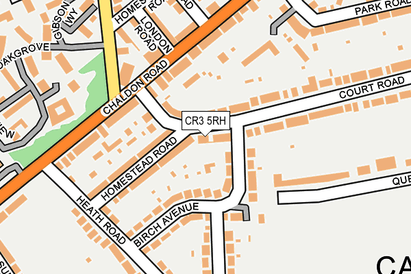 CR3 5RH map - OS OpenMap – Local (Ordnance Survey)