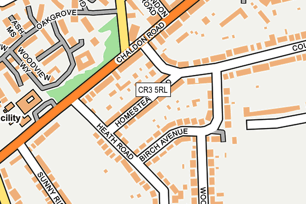 CR3 5RL map - OS OpenMap – Local (Ordnance Survey)