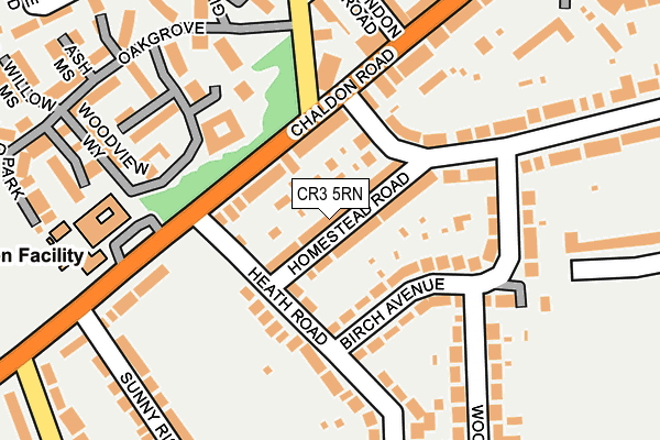 CR3 5RN map - OS OpenMap – Local (Ordnance Survey)