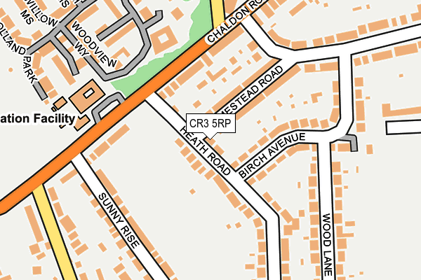 CR3 5RP map - OS OpenMap – Local (Ordnance Survey)