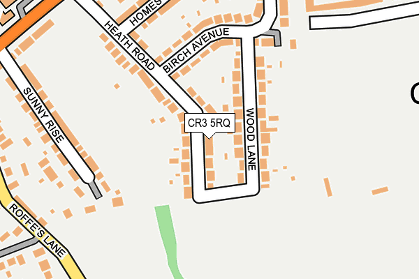 CR3 5RQ map - OS OpenMap – Local (Ordnance Survey)