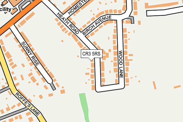 CR3 5RS map - OS OpenMap – Local (Ordnance Survey)