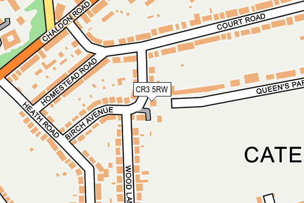 CR3 5RW map - OS OpenMap – Local (Ordnance Survey)