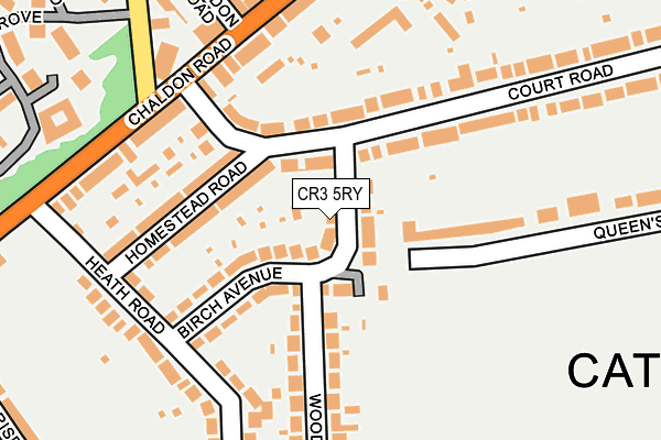 CR3 5RY map - OS OpenMap – Local (Ordnance Survey)