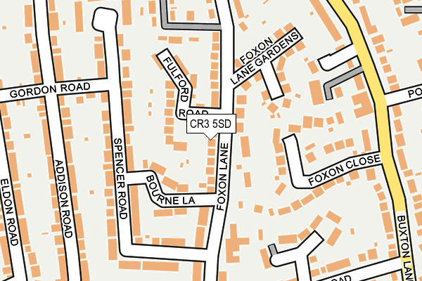 CR3 5SD map - OS OpenMap – Local (Ordnance Survey)