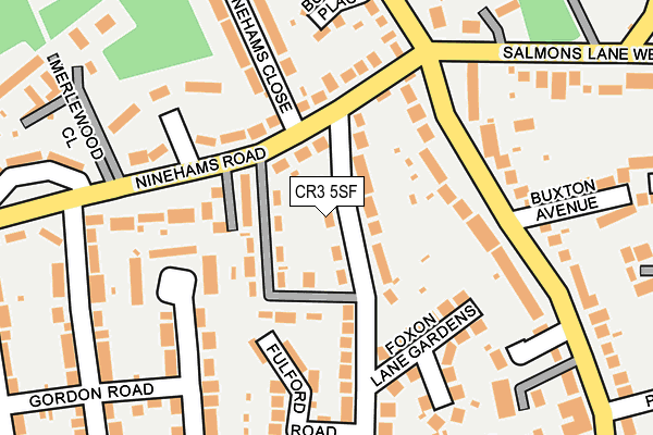 CR3 5SF map - OS OpenMap – Local (Ordnance Survey)