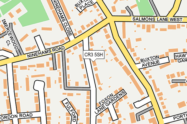 CR3 5SH map - OS OpenMap – Local (Ordnance Survey)