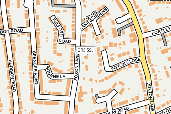 CR3 5SJ map - OS OpenMap – Local (Ordnance Survey)