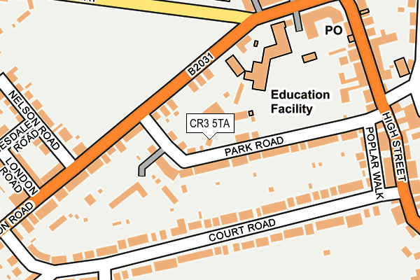 CR3 5TA map - OS OpenMap – Local (Ordnance Survey)