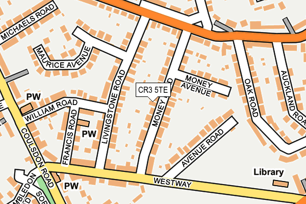 CR3 5TE map - OS OpenMap – Local (Ordnance Survey)