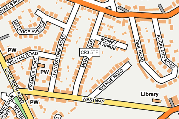 CR3 5TF map - OS OpenMap – Local (Ordnance Survey)