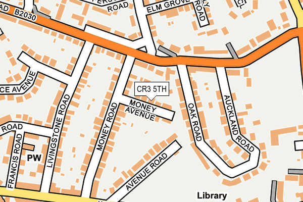 CR3 5TH map - OS OpenMap – Local (Ordnance Survey)