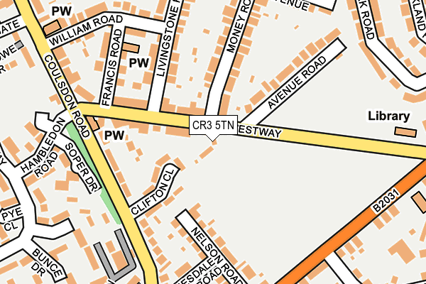 CR3 5TN map - OS OpenMap – Local (Ordnance Survey)