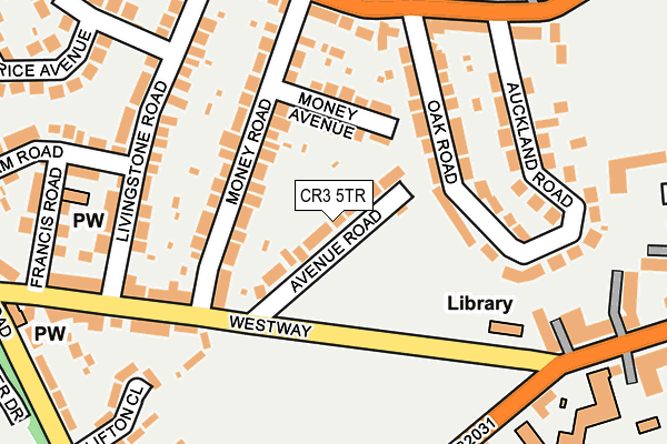 CR3 5TR map - OS OpenMap – Local (Ordnance Survey)