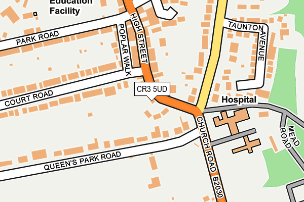 CR3 5UD map - OS OpenMap – Local (Ordnance Survey)