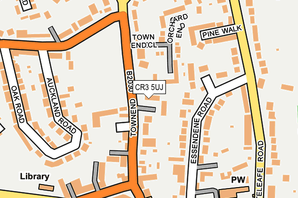 CR3 5UJ map - OS OpenMap – Local (Ordnance Survey)
