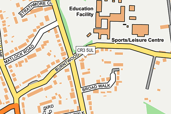 CR3 5UL map - OS OpenMap – Local (Ordnance Survey)