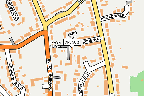 CR3 5UQ map - OS OpenMap – Local (Ordnance Survey)