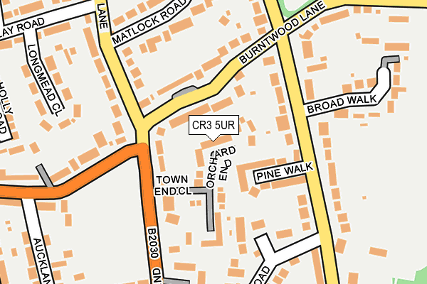 CR3 5UR map - OS OpenMap – Local (Ordnance Survey)