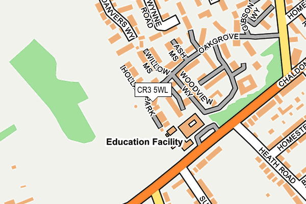 CR3 5WL map - OS OpenMap – Local (Ordnance Survey)