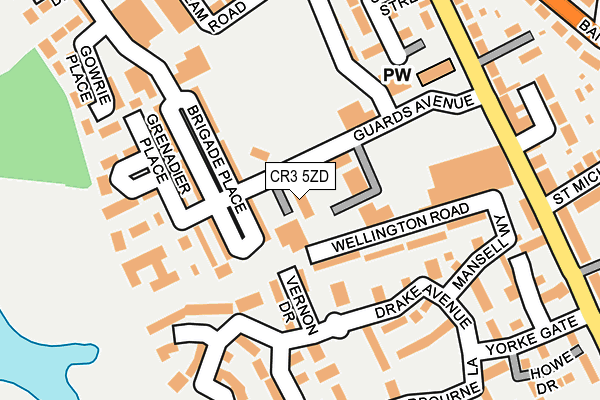 CR3 5ZD map - OS OpenMap – Local (Ordnance Survey)