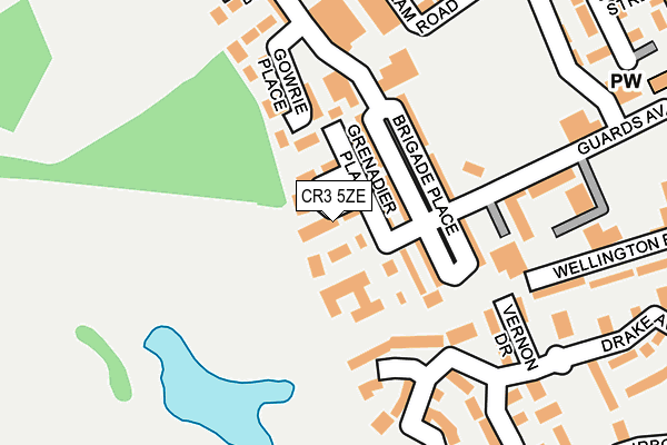 CR3 5ZE map - OS OpenMap – Local (Ordnance Survey)