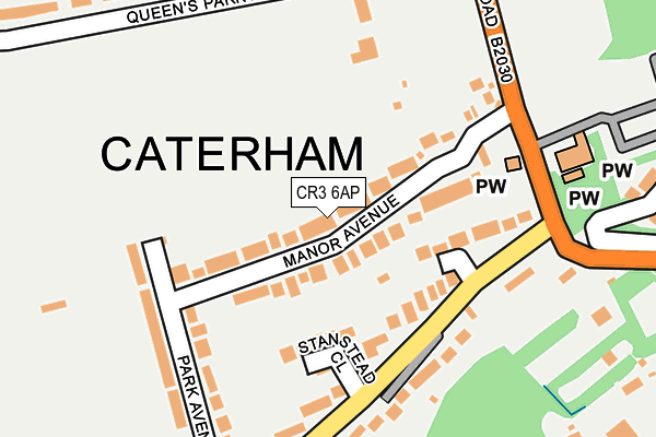 CR3 6AP map - OS OpenMap – Local (Ordnance Survey)
