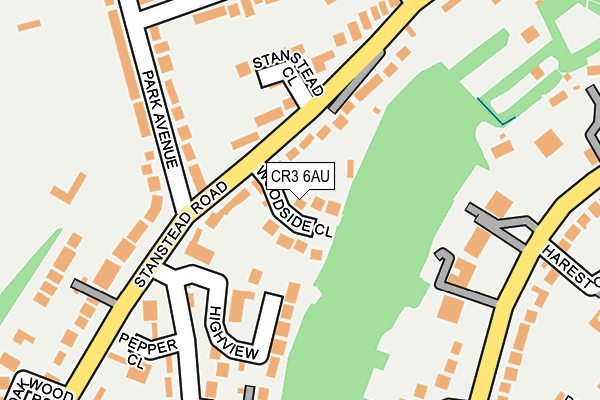 CR3 6AU map - OS OpenMap – Local (Ordnance Survey)