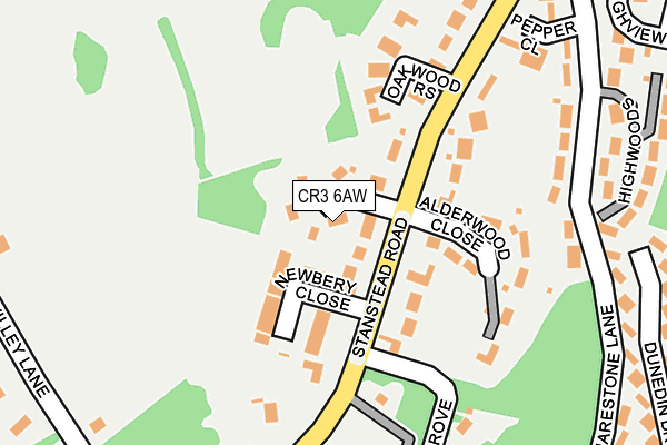 CR3 6AW map - OS OpenMap – Local (Ordnance Survey)