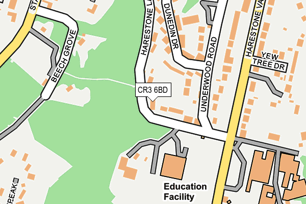 CR3 6BD map - OS OpenMap – Local (Ordnance Survey)