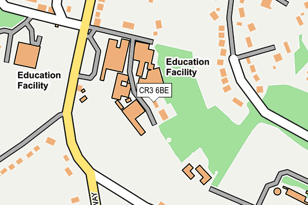 CR3 6BE map - OS OpenMap – Local (Ordnance Survey)