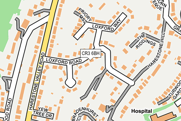 CR3 6BH map - OS OpenMap – Local (Ordnance Survey)