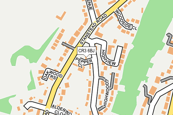 CR3 6BJ map - OS OpenMap – Local (Ordnance Survey)