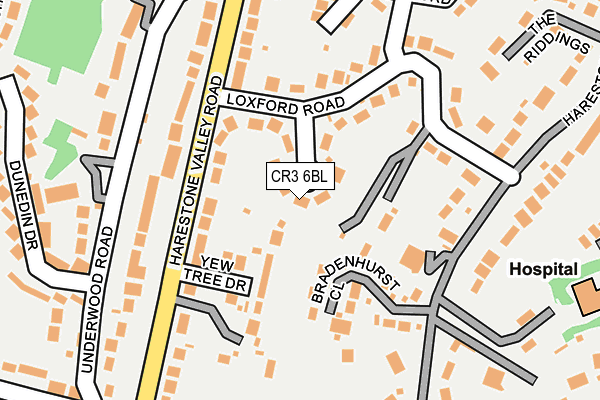 CR3 6BL map - OS OpenMap – Local (Ordnance Survey)