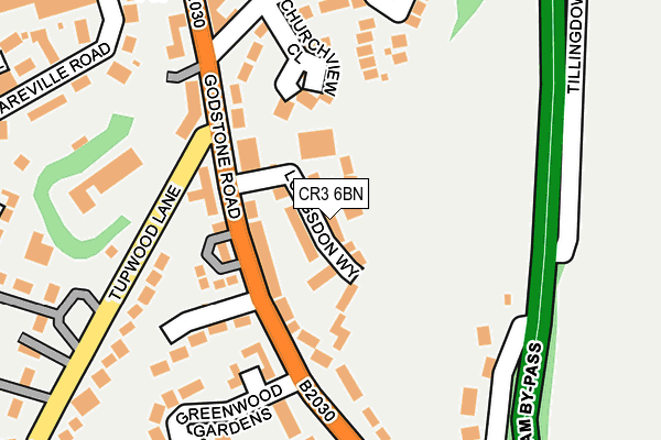 CR3 6BN map - OS OpenMap – Local (Ordnance Survey)
