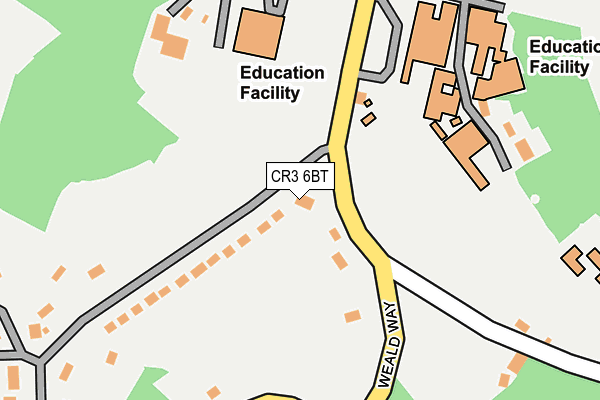 CR3 6BT map - OS OpenMap – Local (Ordnance Survey)