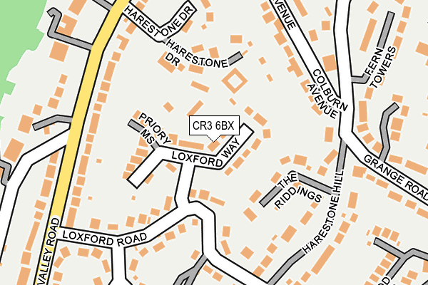 CR3 6BX map - OS OpenMap – Local (Ordnance Survey)