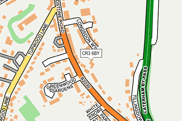 CR3 6BY map - OS OpenMap – Local (Ordnance Survey)