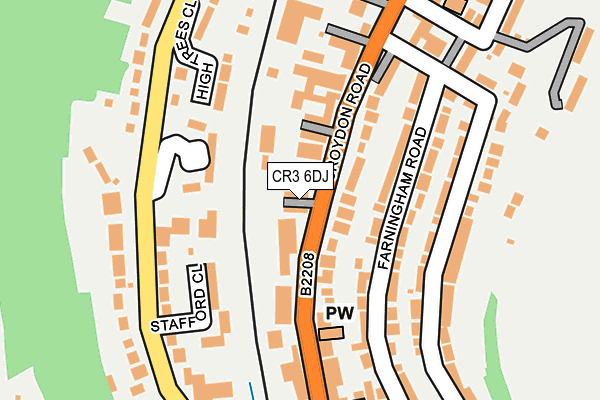 CR3 6DJ map - OS OpenMap – Local (Ordnance Survey)