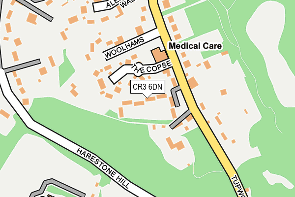 CR3 6DN map - OS OpenMap – Local (Ordnance Survey)